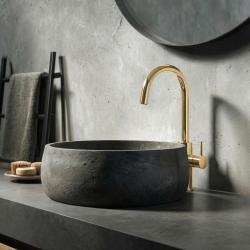 Waterevolution Flow mitigeur lavabo haut modèle PVD doré brossé T1121FWGE