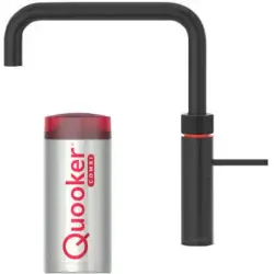 Quooker Fusion Square Noir COMBI+ Eau chaude, froide, bouillante 22+FSBLK