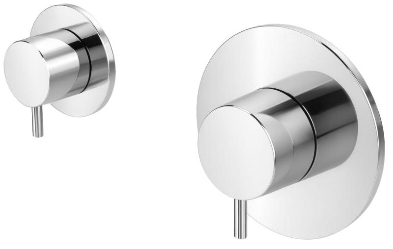 Thermostat de douche encastré Waterevolution Flow avec 1 mitigeur chrome 1208920984