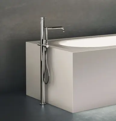 Waterevolution Flow mitigeur de baignoire avec douchette à main Cuivre brossé T133CPE