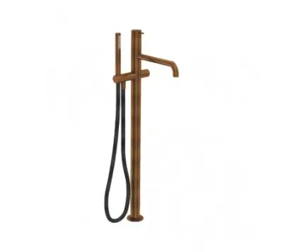 Waterevolution Flow mitigeur de baignoire avec douchette à main Cuivre brossé T133CPE