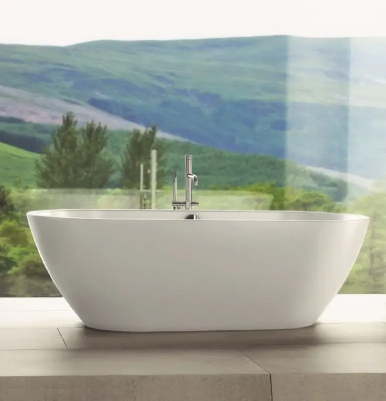 Waterevolution Flow mitigeur de baignoire avec douchette à main Cuivre brossé T133CPE