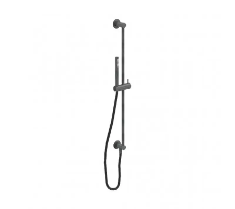 Waterevolution Flow ensemble de barre de douche avec douchette à main 800 mm Gun Metal T1661GME