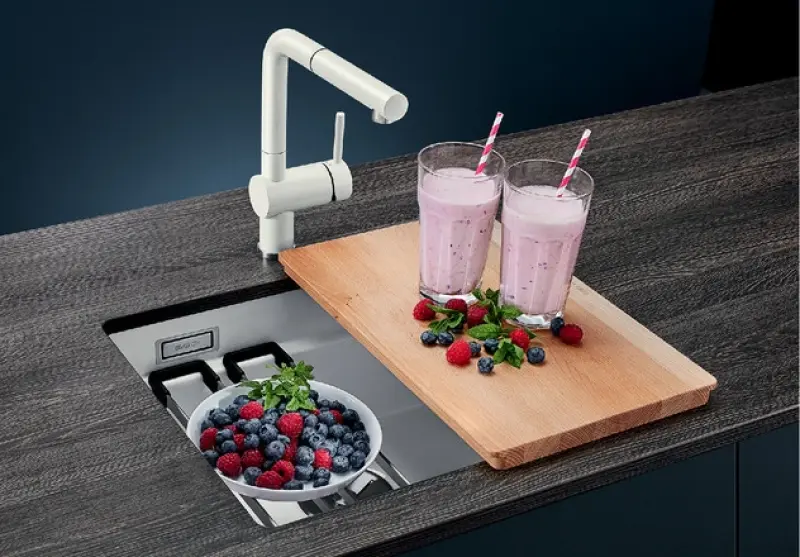 Blanco Etagon 500-U évier sous plan basalte 525154