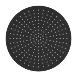 SB Rubinetterie Eco Air Douche effet pluie économisant l'eau 30 cm noir mat métallisé 1208946745