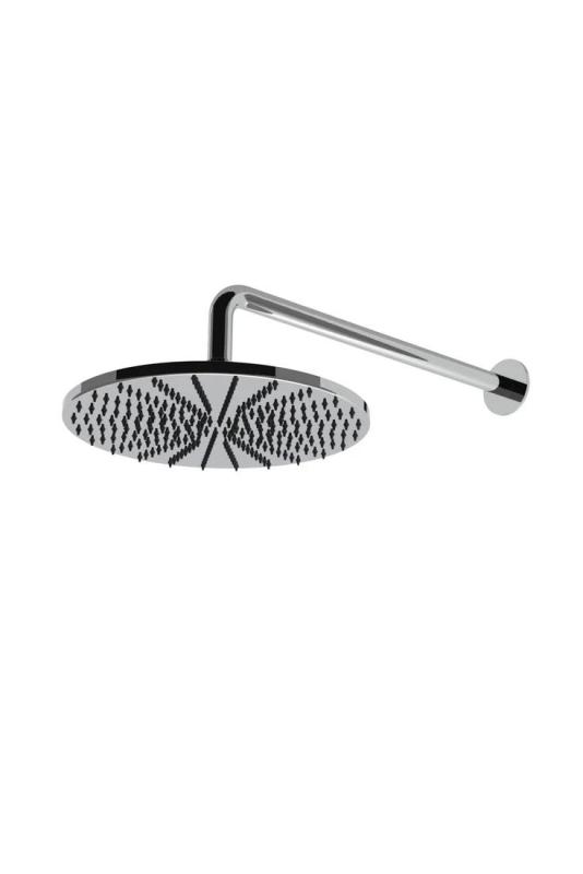 Douche de tête Watervolution Flow 250 mm avec raccord mural en acier inoxydable T164125IE