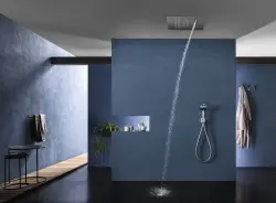 SB Square 316 douche pluie encastrée avec cascade 38x38cm - inox 1208946994