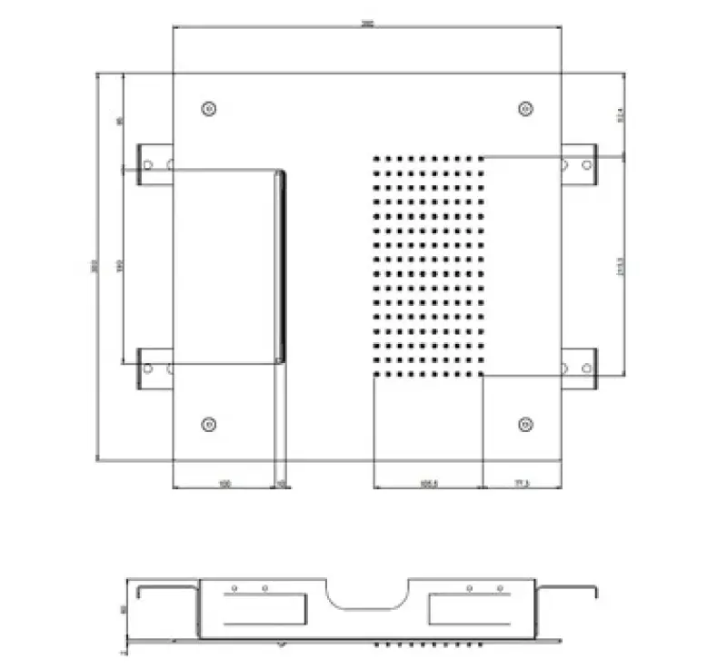 SB Square 316 douche pluie encastrée avec cascade 38x38cm - inox 1208946994