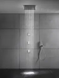 SB Square 316 Douche à effet de pluie encastrée 50x50cm en inox 1208946995