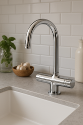 DEMM mitigeur thermostatique de cuisine avec bec pivotant chrome 1208947361