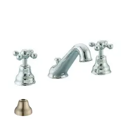 Cisal Arcana Mélangeur de lavabo céramique 3 trous, inox AC0010202A