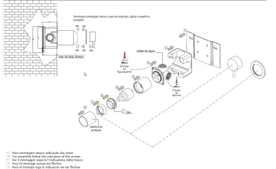 Mitigeur encastré Waterevolution Flow en laiton brossé, avec pièce d'encastrement T11842LE