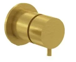 Mitigeur encastré Waterevolution Flow en laiton brossé, avec pièce d'encastrement T11842LE