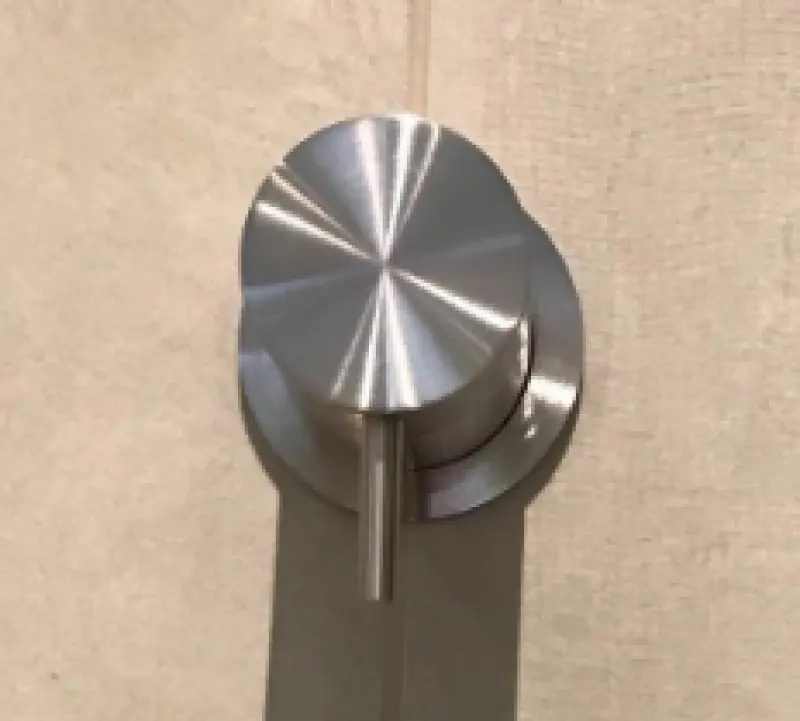 Waterevolution Flow inverseur encastré 2 voies pvd cuivre brossé avec rosace ronde T1482RCPE