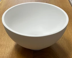 Lavabo Solid S en Solid Surface, rond, 20 x 20 x 11 cm, blanc mat, 1208953267