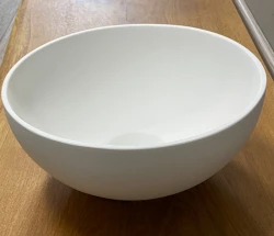 Lavabo Solid S en Solid Surface, rond, 25 x 25 x 11 cm, blanc mat, 1208953272