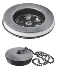 PB Unix bouchon-chaînette pour lavabo en bronze 1208953281