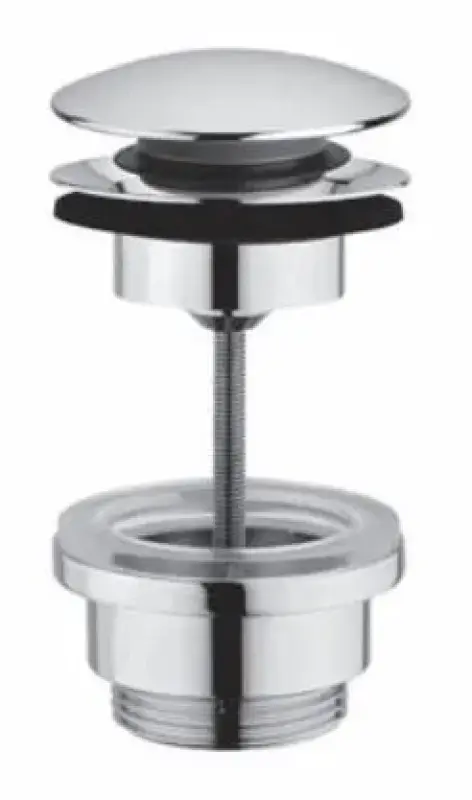 PB Unix bouchon de lavabo 1 1/4 verrouillable push up click clack acier inoxydable 1208953285