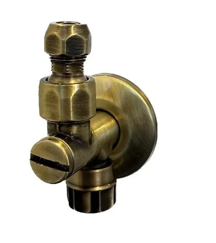 Robinet d'arrêt d'angle Unix avec filtre d'angle en bronze pour robinet de lavabo et robinet de lavabo 1208953287