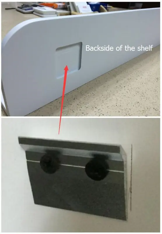 Solid-S Planchet Panier de douche en stratifié blanc mat, 90 x 12 cm, surface solide, avec fixations invisibles 1208953448