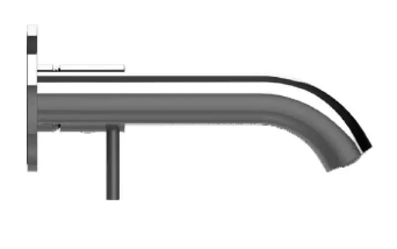 SB Mitigeur lavabo encastré rond noir mat - 132mm