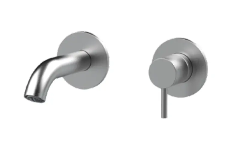 SB Round 316 mitigeur de lavabo en inox 102mm