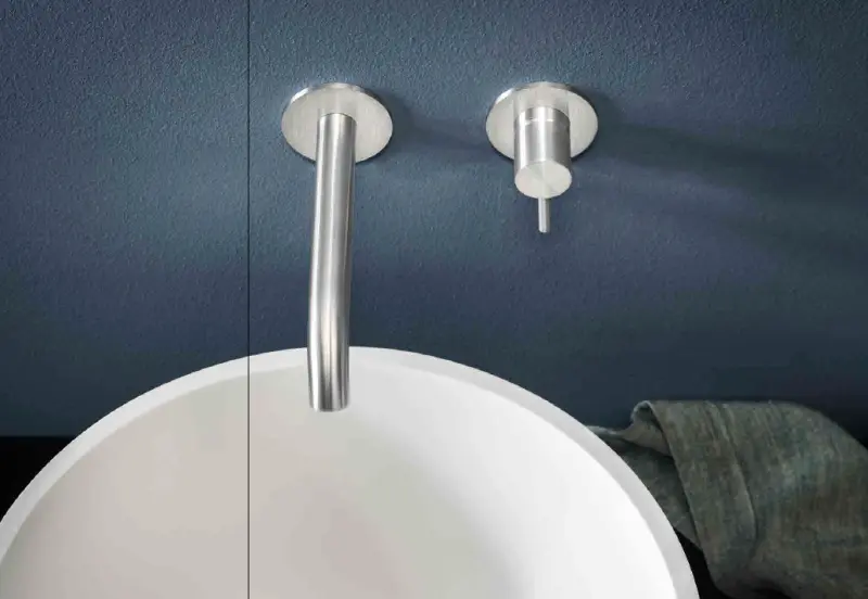 SB Round 316 Mitigeur de lavabo encastré Gun Metal 102mm