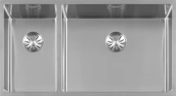 Lorreine 2050SP grand bac en inox un bac et demi 2050cm pour montage sous plan, à fleur de plan ou en surface 1208953621
