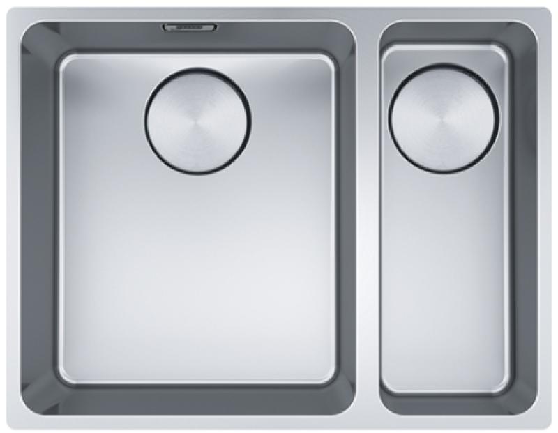 Franke Mythos MYX 160.34.16 BL évier 1 bac et demi en inox sous plan 34+16cm 122.0638.273