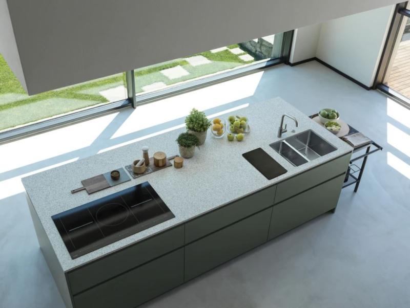 Franke Mythos MYX 160.34.16 BL évier 1 bac et demi en inox sous plan 34+16cm 122.0638.273