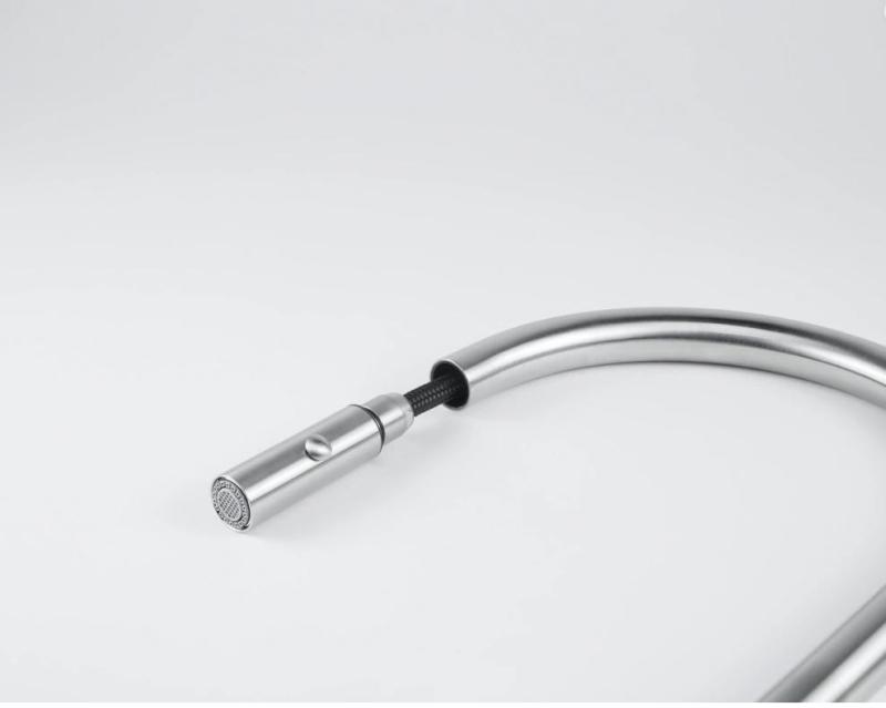 Franke Robinet de cuisine Eos Neo avec bec extractible tête de pulvérisation entièrement en inox 115.0590.045