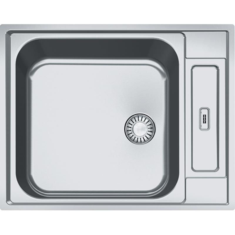 Franke Argos AGX 210 inox 10cm évier peu profond à fleur de plan 625x510 réversible PMR 127.0296.789