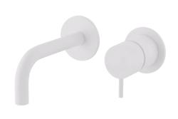 Waterevolution Flow mitigeur lavabo encastrable bec blanc 10cm T116BBR-10