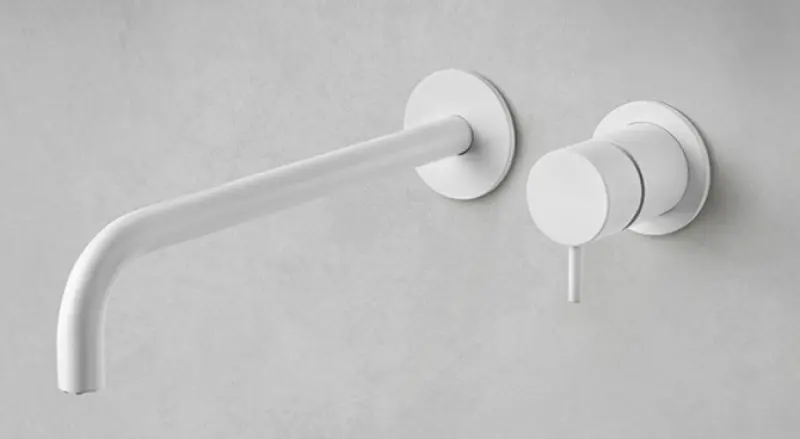 Waterevolution Flow mitigeur lavabo encastrable bec blanc 10cm T116BBR-10