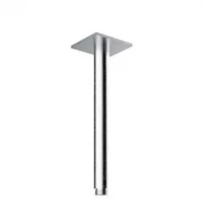 SB Square 316 Bras de douche au plafond round 20cm brossé en inox 316