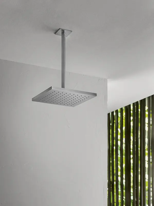 SB Square 316 Douche de pluie 25x25cm inox brossé 316  Avec système anti-calcaire