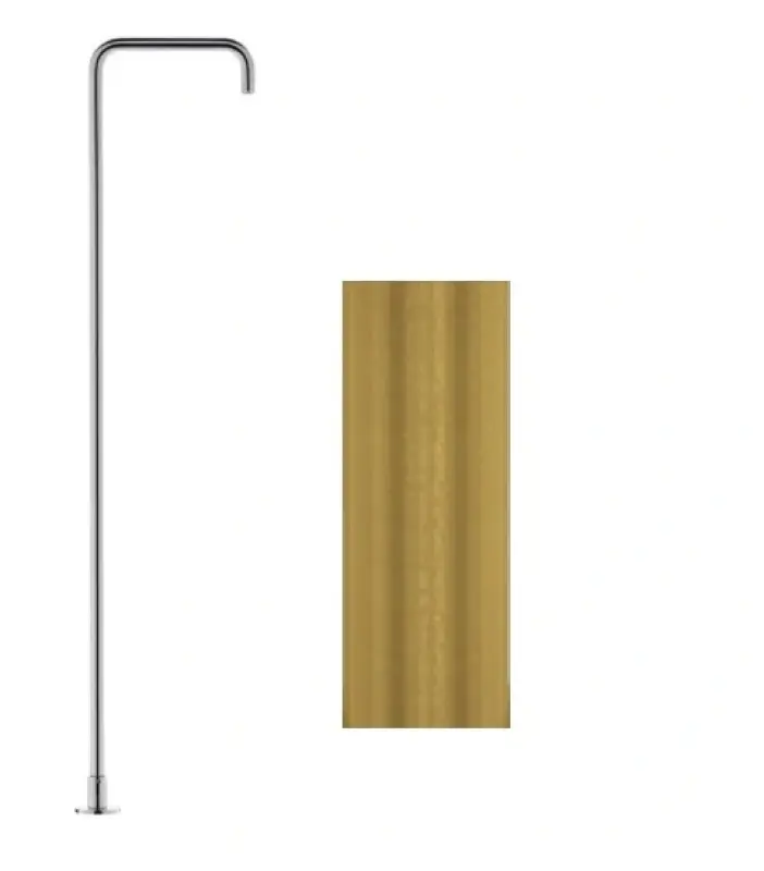 Waterevolution Flow Robinet de lavabo indépendant Bec verseur Laiton entièrement brossé T1.676.LE