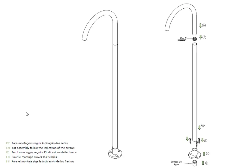 Waterevolution Flow Robinet de lavabo indépendant Cuivre brossé PVD T1677CPE