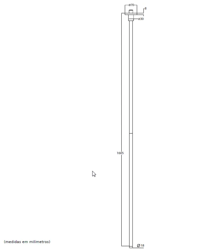 Waterevolution Flow robinet de plafond pour lavabo bec PVD cuivre brossé T1678CPE