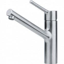 Franke Taros Neo robinet de cuisine bas en inox massif avec bec pivotant en inox 115.0596.320