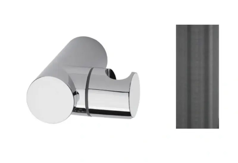 Waterevolution Flow support ajustable pour douchette GME Gun Metal T1623GME