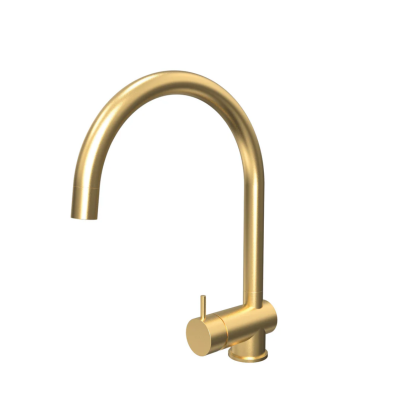 Mitigeur de cuisine Waterrevolution Flow en laiton brossé avec bec extractible T155LE