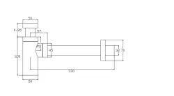 Waterevolution Flow Siphon design PVD Or clair M199SIF1WGE