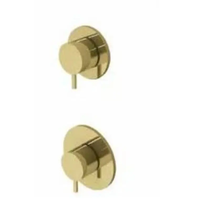 Thermostat de douche encastré Waterevolution Flow avec 1 mitigeur light gold 1208954644