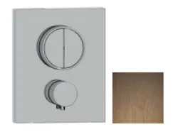 SB Push Square mitigeur thermostatique encastré avec inverseur à bouton poussoir et régulateur de débit Cuivre PVD 1208955128
