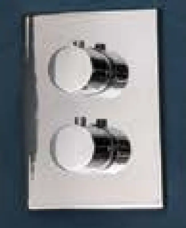 SB Universal Round Mitigeur thermostatique encastré Square avec 2 sorties Chromé 1208955152