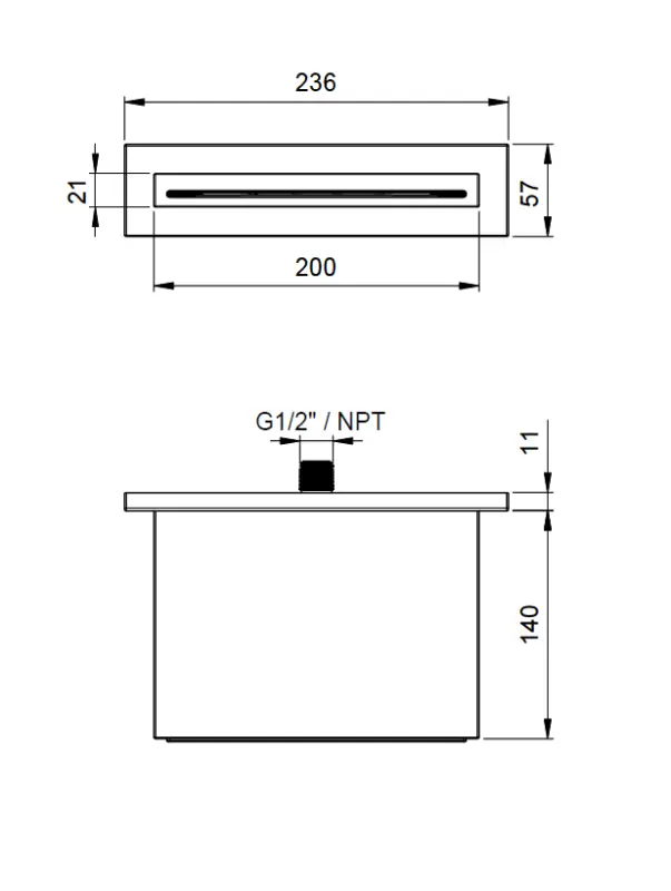 SB 316 Bec cascade saillie gun metal PVD 1208955338