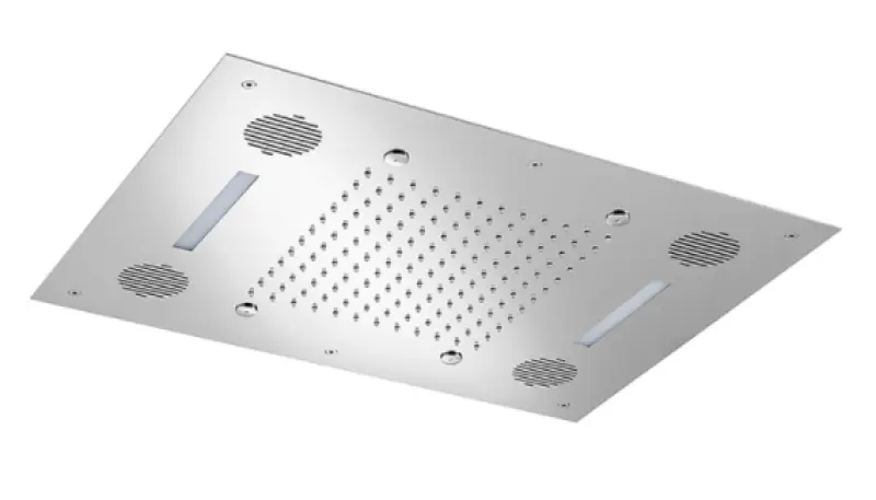 SB Sound & Colour Douche de pluie douche encastrée avec son entièrement en inox 1208955387