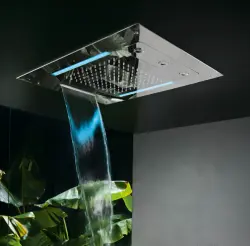 SB Spin Temptation Chromothérapie douche pluie encastrée tout inox 1208955394