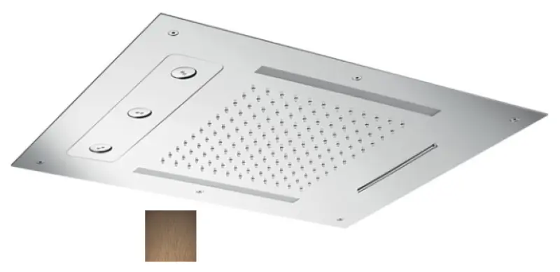 SB Spin Temptation Douche de pluie Tête de douche encastrée chromothérapie PVD cuivré 1208955418